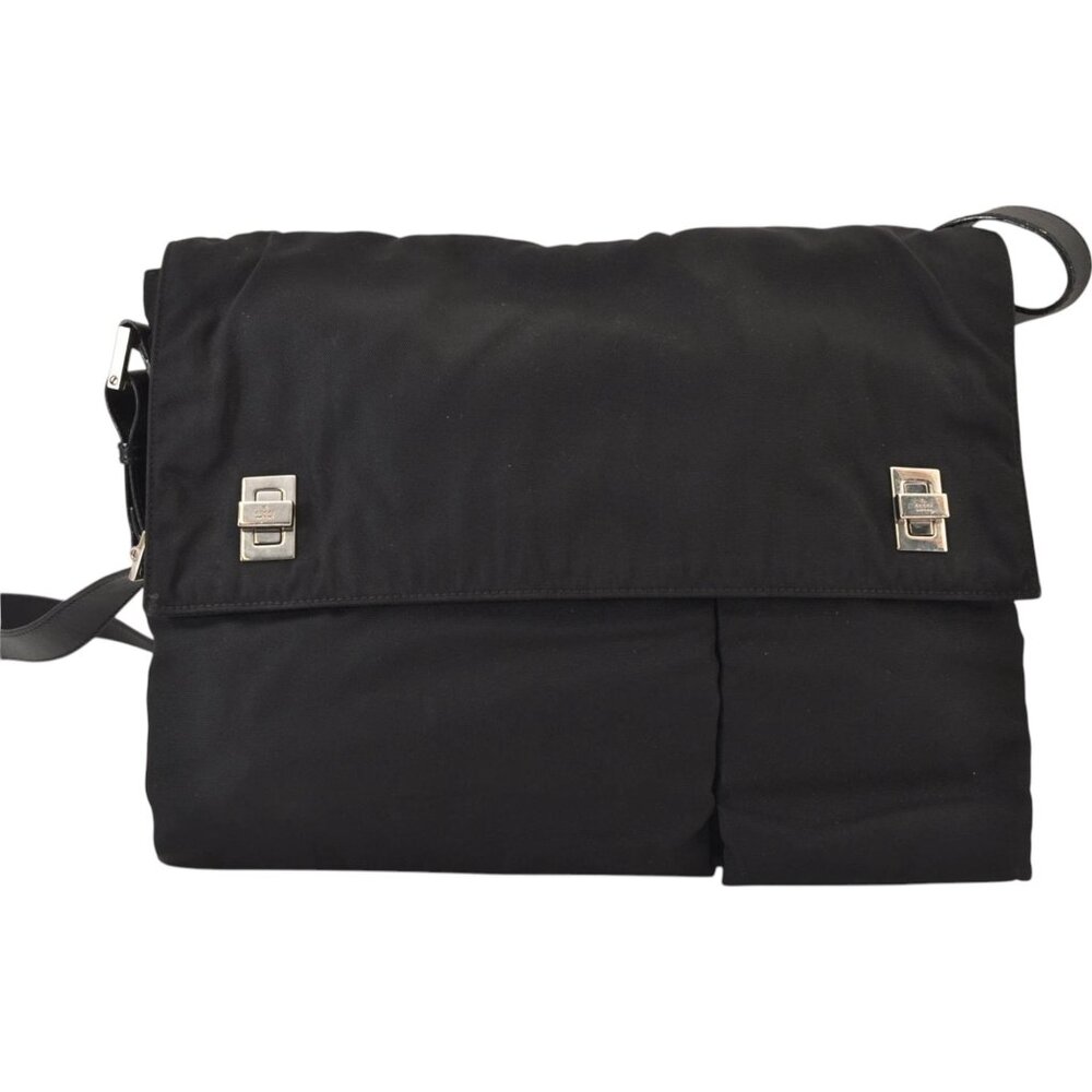 016243BL (L3) Gucci Crossbody Bag Black Nylon